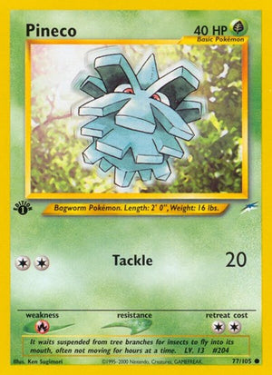 Pokemon TCG - Neo Destiny - Pineco - 077/105 - Unlimited