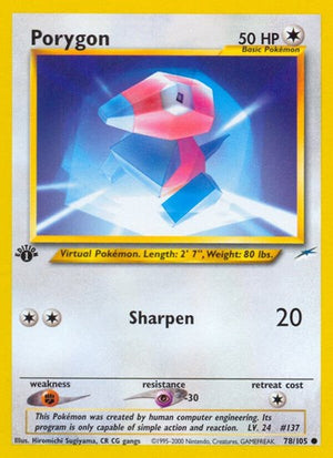Pokemon TCG - Neo Destiny - Porygon - 078/105 - Unlimited