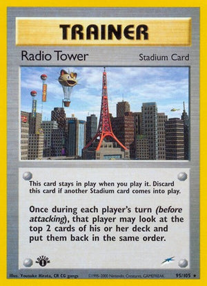 Pokemon TCG - Neo Destiny - Radio Tower - 095/105 - 1st Edition