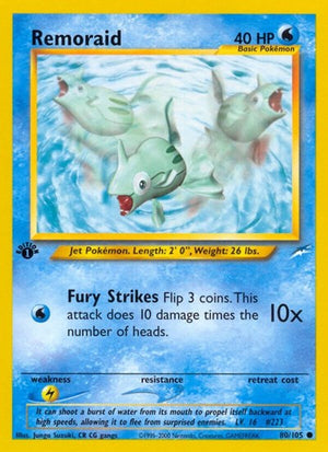 Pokemon TCG - Neo Destiny - Remoraid - 080/105 - Unlimited
