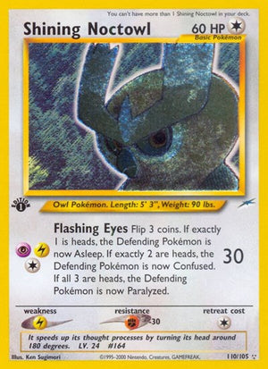 Pokemon TCG - Neo Destiny - Shining Noctowl - 110/105 - Unlimited Holofoil