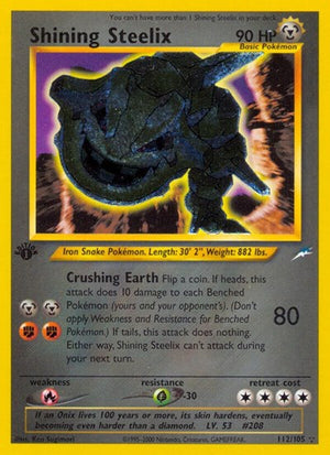 Pokemon TCG - Neo Destiny - Shining Steelix - 112/105 - Unlimited Holofoil