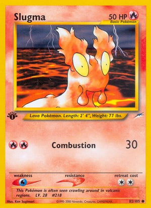 Pokemon TCG - Neo Destiny - Slugma - 082/105 - 1st Edition