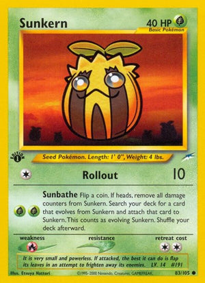Pokemon TCG - Neo Destiny - Sunkern - 083/105 - Unlimited