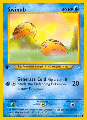 Pokemon TCG - Neo Destiny - Swinub - 084/105 - Unlimited