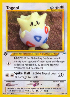 Pokemon TCG - Neo Destiny - Togepi - 056/105 - 1st Edition