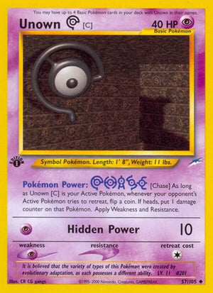 Pokemon TCG - Neo Destiny - Unown - 057/105 - Unlimited