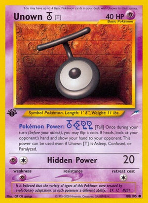 Pokemon TCG - Neo Destiny - Unown - 088/105 - Unlimited