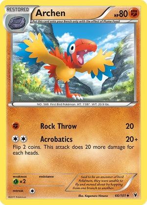Pokemon TCG - Noble Victories - Archen - 66/101