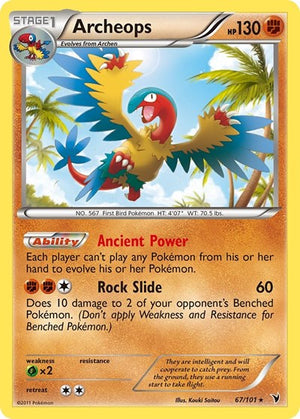 Pokemon TCG - Noble Victories - Archeops - 67/101