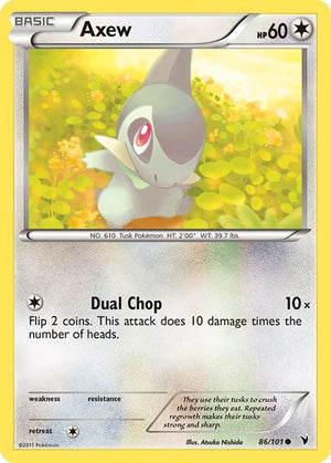 Pokemon TCG - Noble Victories - Axew - 86/101