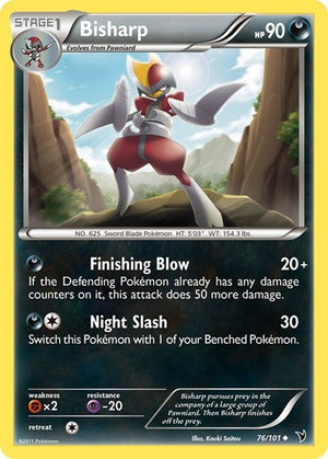 Pokemon TCG - Noble Victories - Bisharp - 76/101 - Reverse Holofoil