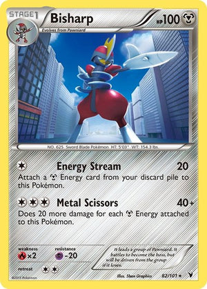 Pokemon TCG - Noble Victories - Bisharp - 82/101 - Reverse Holofoil