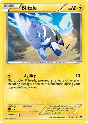 Pokemon TCG - Noble Victories - Blitzle - 35/101 - Reverse Holofoil