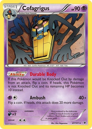 Pokemon TCG - Noble Victories - Cofagrigus - 47/101
