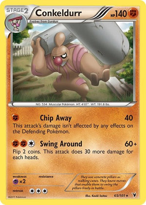 Pokemon TCG - Noble Victories - Conkeldurr - 65/101