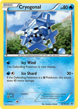 Pokemon TCG - Noble Victories - Cryogonal - 32/101