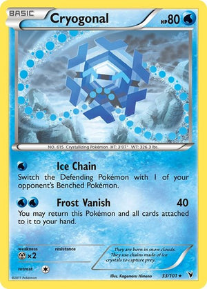 Pokemon TCG - Noble Victories - Cryogonal - 33/101