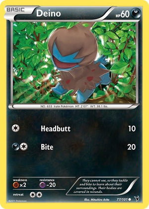 Pokemon TCG - Noble Victories - Deino - 77/101 - Reverse Holofoil