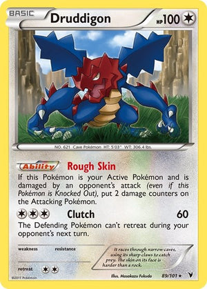 Pokemon TCG - Noble Victories - Druddigon - 89/101 - Reverse Holofoil
