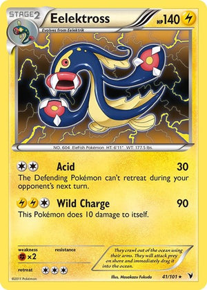 Pokemon TCG - Noble Victories - Eelektross - 41/101 - Reverse Holofoil