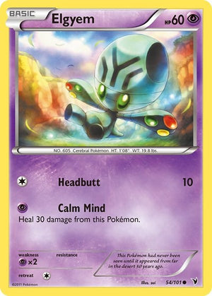 Pokemon TCG - Noble Victories - Elgyem - 54/101