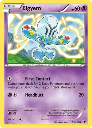 Pokemon TCG - Noble Victories - Elgyem - 55/101