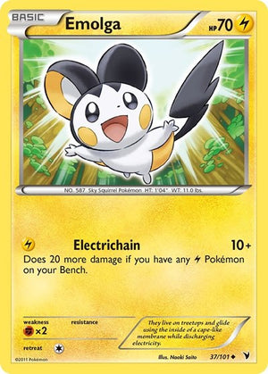Pokemon TCG - Noble Victories - Emolga - 37/101