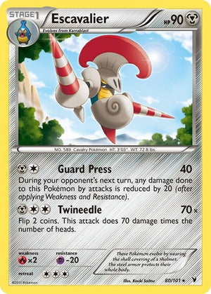 Pokemon TCG - Noble Victories - Escavalier - 80/101 - Reverse Holofoil