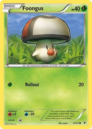 Pokemon TCG - Noble Victories - Foongus - 9/101