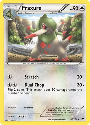 Pokemon TCG - Noble Victories - Fraxure - 87/101
