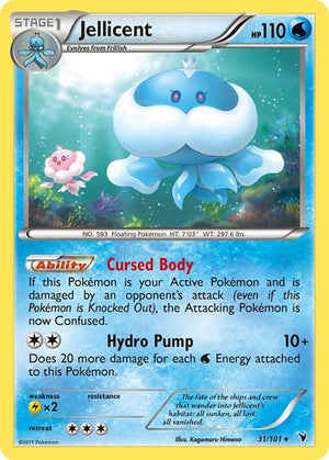 Pokemon TCG - Noble Victories - Jellicent - 31/101 - Reverse Holofoil
