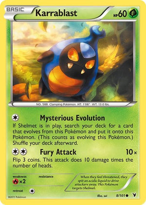 Pokemon TCG - Noble Victories - Karrablast - 8/101