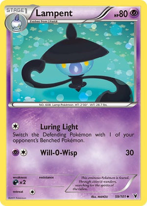 Pokemon TCG - Noble Victories - Lampent - 59/101