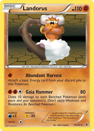Pokemon TCG - Noble Victories - Landorus - 74/101 - Reverse Holofoil