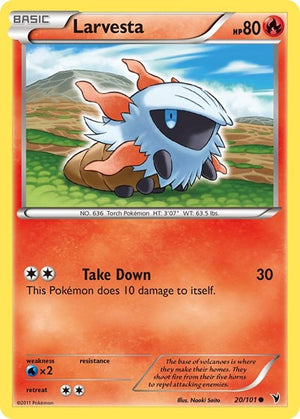 Pokemon TCG - Noble Victories - Larvesta - 20/101