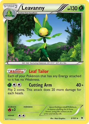 Pokemon TCG - Noble Victories - Leavanny - 3/101 - Holofoil