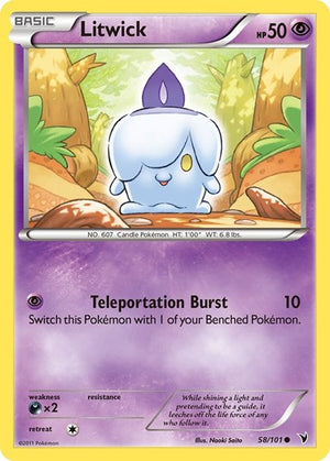 Pokemon TCG - Noble Victories - Litwick - 58/101