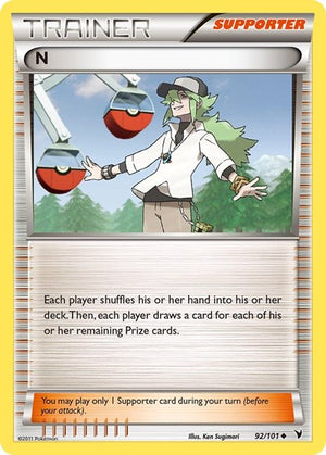 Pokemon TCG - Noble Victories - N - 92/101 - Reverse Holofoil