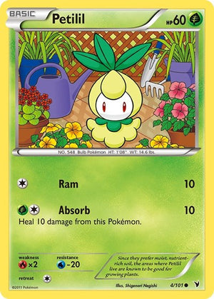 Pokemon TCG - Noble Victories - Petilil - 4/101 - Reverse Holofoil
