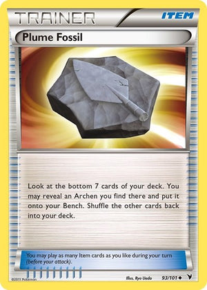 Pokemon TCG - Noble Victories - Plume Fossil - 93/101