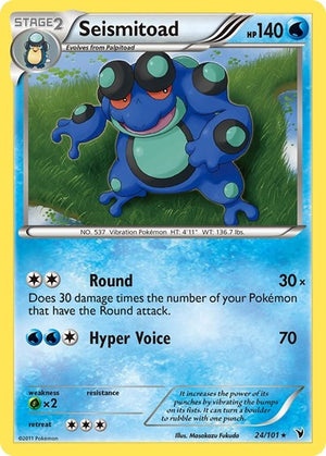 Pokemon TCG - Noble Victories - Seismitoad - 24/101