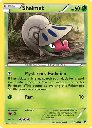 Pokemon TCG - Noble Victories - Shelmet - 11/101 - Reverse Holofoil