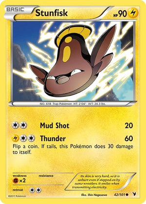 Pokemon TCG - Noble Victories - Stunfisk - 42/101
