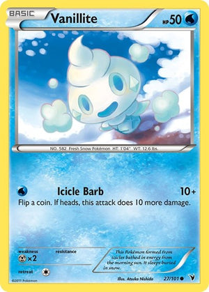 Pokemon TCG - Noble Victories - Vanillite - 27/101