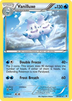 Pokemon TCG - Noble Victories - Vanilluxe - 29/101 - Reverse Holofoil