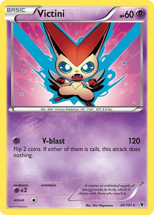 Pokemon TCG - Noble Victories - Victini - 43/101