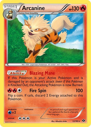 Pokemon TCG - Next Destinies - Arcanine - 12/99