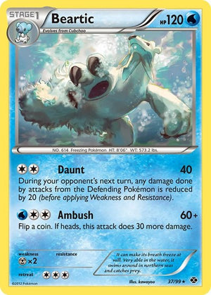 Pokemon TCG - Next Destinies - Beartic - 37/99 - Reverse Holofoil
