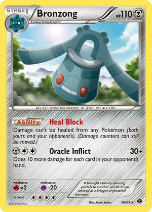 Pokemon TCG - Next Destinies - Bronzong - 76/99 - Reverse Holofoil